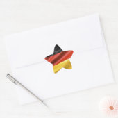 Sticker Étoile Drapeau allemand (Enveloppe)