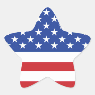 Sticker Étoile Drapeau américain