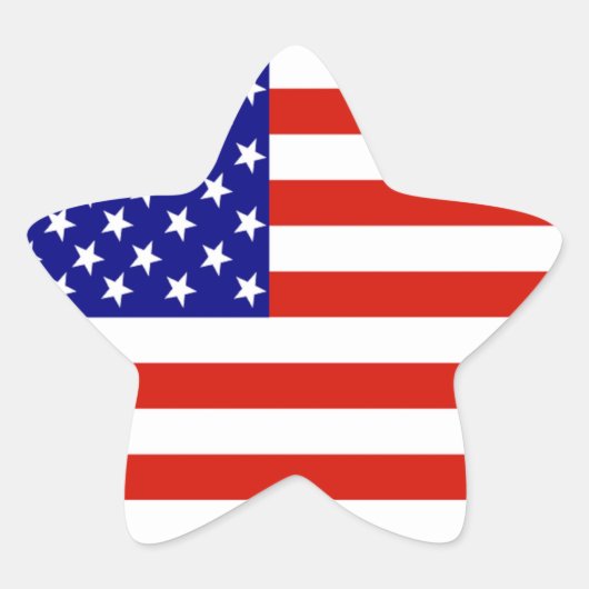 STICKER ÉTOILE DRAPEAU AMÉRICAIN (Devant)