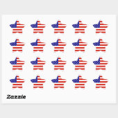 STICKER ÉTOILE DRAPEAU AMÉRICAIN (Feuille)