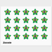 Sticker Étoile Drapeau brésilien (Feuille)