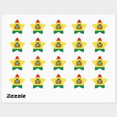 Sticker Étoile Drapeau de Bolivie (Feuille)