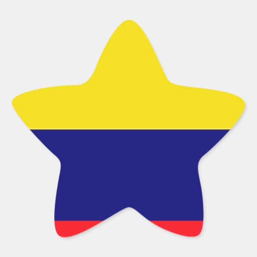 Sticker Étoile Drapeau de Colombie (Devant)