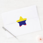 Sticker Étoile Drapeau de Colombie (Enveloppe)