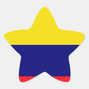 Sticker Étoile Drapeau de la Colombie
