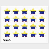Sticker Étoile Drapeau de la Colombie (Feuille)