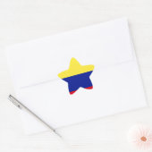 Sticker Étoile Drapeau de la Colombie (Enveloppe)