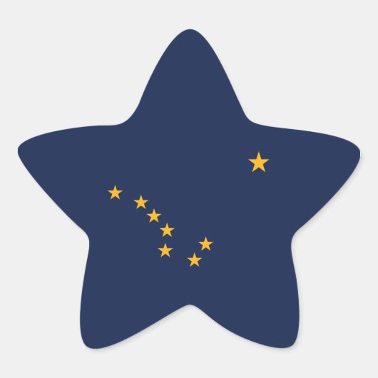Sticker Étoile Drapeau de l'Alaska (Devant)