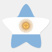 Sticker Étoile Drapeau de l'Argentine (Devant)