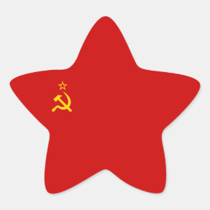 Sticker Étoile Drapeau de l'Union Soviétique /USSR/CCCP