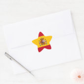 Sticker Étoile drapeau d'espagne (Enveloppe)