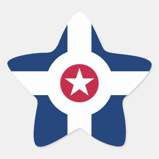 Sticker Étoile Drapeau d'Indianapolis (Devant)