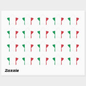 Sticker Étoile Drapeau d'Italie (Feuille)