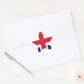 Sticker Étoile Drapeau du Royaume-Uni (Enveloppe)