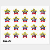 Sticker Étoile Drapeau équatorien (Feuille)