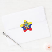Sticker Étoile Drapeau équatorien (Enveloppe)