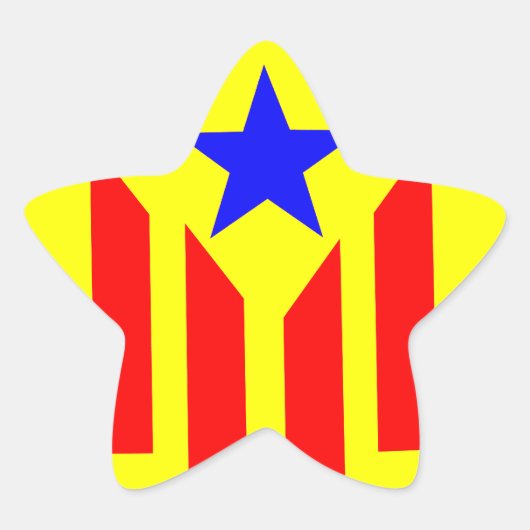 Sticker Étoile Drapeau Estelada Catalanne (Devant)