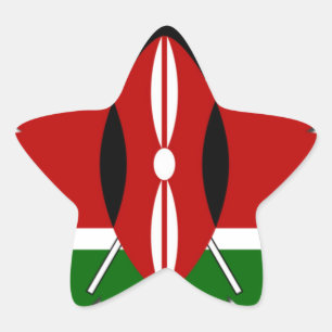 Sticker Étoile Drapeau Jambo Kenyan