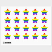 Sticker Étoile Drapeau LGBT (Feuille)