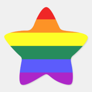 Sticker Étoile Drapeau LGBT