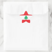 Sticker Étoile Drapeau Liban/Liban (Sac)