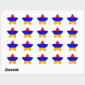 Sticker Étoile Drapeau national d'Arménie (Feuille)