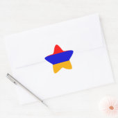 Sticker Étoile Drapeau national d'Arménie (Enveloppe)