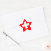 Sticker Étoile Drapeau national suisse (Enveloppe)