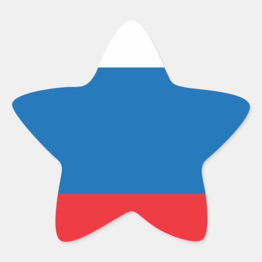 Sticker Étoile Drapeau russe (Devant)