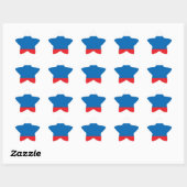Sticker Étoile Drapeau russe (Feuille)