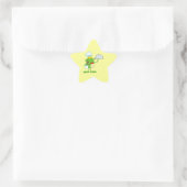 Sticker Étoile drôle cuisinier cuisinier grenouille fourré servan (Sac)