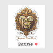 Sticker "Étoile du jour du père" (Feuille)