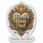 Sticker "Étoile du jour du père" (Devant)