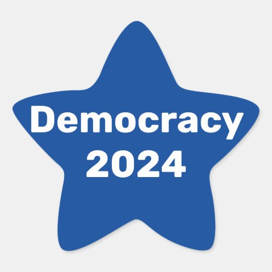 Sticker Étoile Élection présidentielle de 2024 pour la démocratie (Devant)
