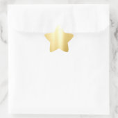 Sticker Étoile Élégance Moderne Glamour Modèle Vierge Aspect Or (Sac)