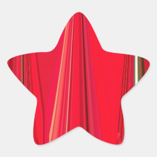 Sticker Étoile Élégance rouge rayonnante : Belle Star Design