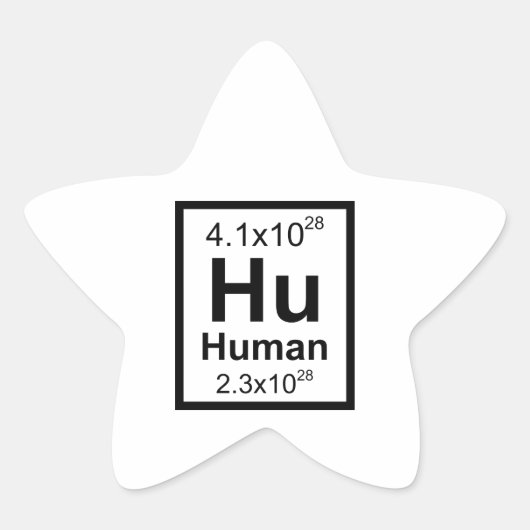 Sticker Étoile Élément humain (Devant)