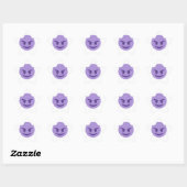 Sticker Étoile emoji diable (Feuille)