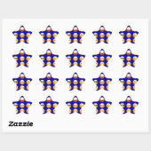 Sticker Étoile emojis bleu foncé (Feuille)