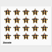 Sticker Étoile emojis noir (Feuille)
