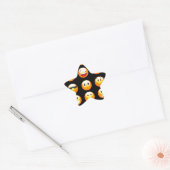 Sticker Étoile emojis noir (Enveloppe)