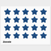 Sticker Étoile Empreinte de léopard bleu (Feuille)