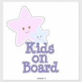 Sticker Étoile Enfants à bord (Feuille)