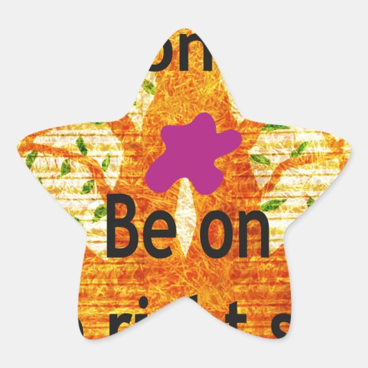 Sticker Étoile Enraciné dans la droiture Baobab perspective Vinta (Devant)