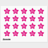 Sticker Étoile Équipe Mariée Cœur Doré (Feuille)