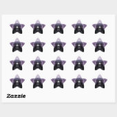 Sticker Étoile Espace Violet (Feuille)