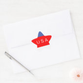 Sticker Étoile Etats-Unis American Flag Star Design (Enveloppe)