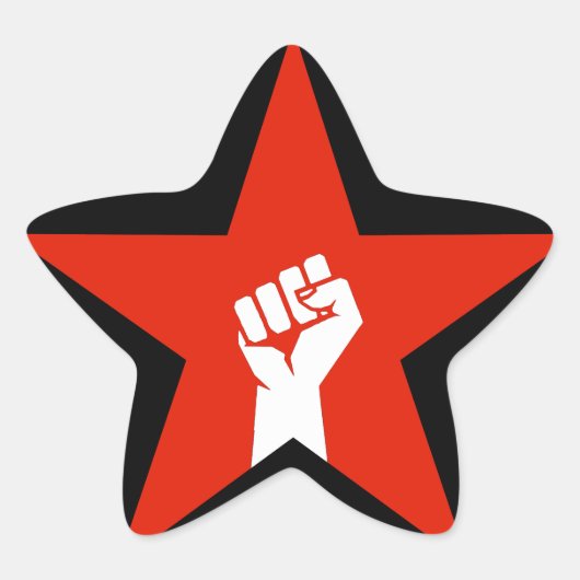 Sticker Étoile Étoile anti-fasciste (Devant)