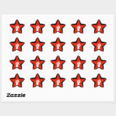 Sticker Étoile Étoile anti-fasciste (Feuille)