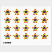 Sticker Étoile Étoile arc-en-ciel (Feuille)